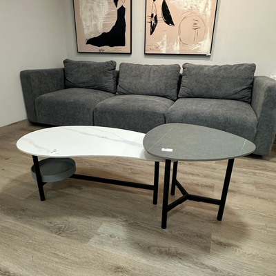 MESA DE CENTRO SET NEGRO C/BLANCO