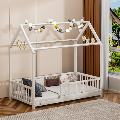 WBB2035 - CAMA MONTESSORI BLANCA BAJA