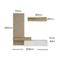 MUEBLE TV REBECA BLANCO