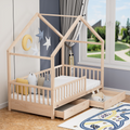 WBB1014 - CAMA MONTESSORI NATURAL GAVETA