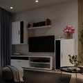 MUEBLE TV BARAT BLANCO/NEGRO