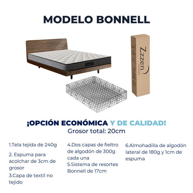 COLCHONES ZZZEN BONNELL