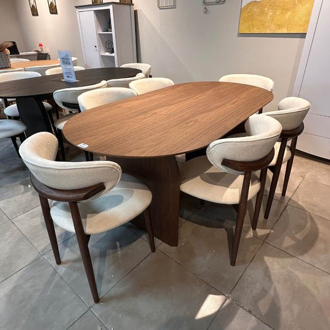 MESA DE COMEDOR TOSCANA COLOR WALNUT