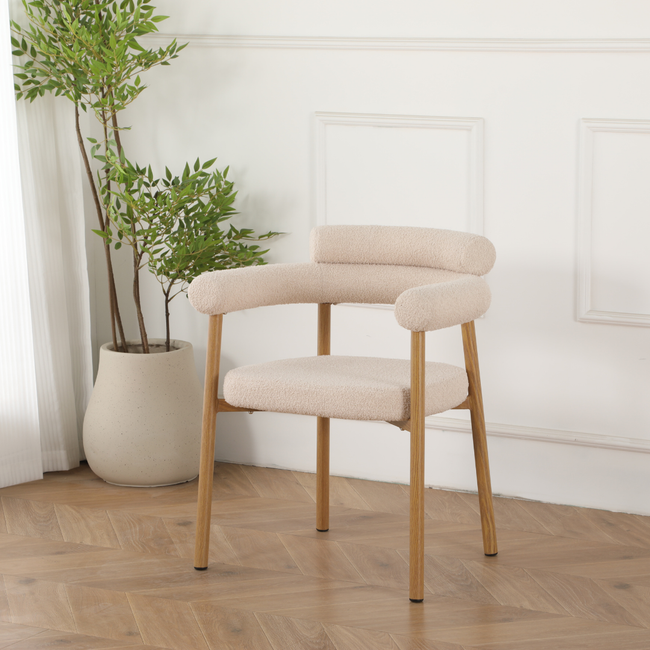 SILLA CREMA TEDDY