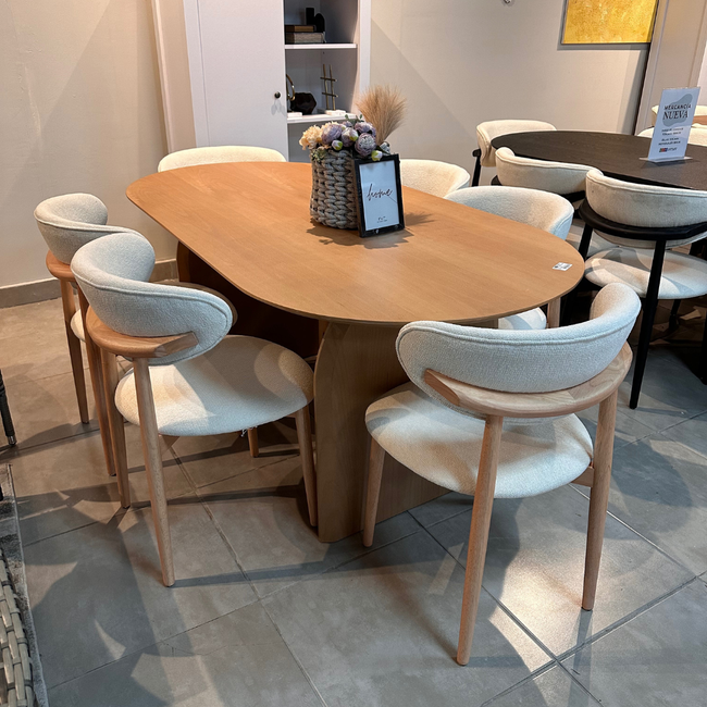 MESA DE COMEDOR TOSCANA COLOR BEECH
