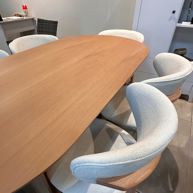 MESA DE COMEDOR TOSCANA COLOR BEECH
