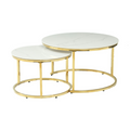 MESA DE CENTRO SET 2 DORADA