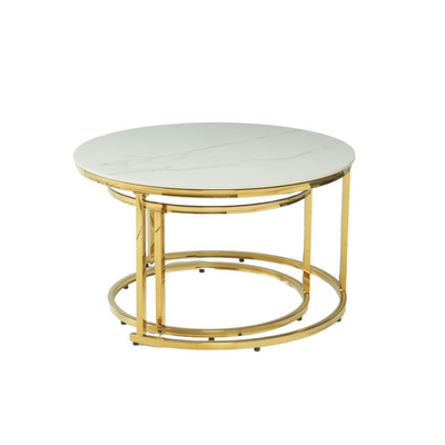 MESA DE CENTRO SET 2 DORADA