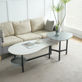 MESA DE CENTRO SET NEGRO C/BLANCO