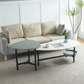 MESA DE CENTRO SET NEGRO C/BLANCO