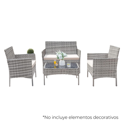 PATIO SET 4 PIEZAS