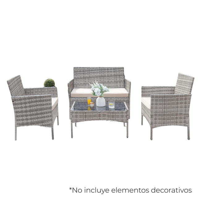 PATIO SET 4 PIEZAS
